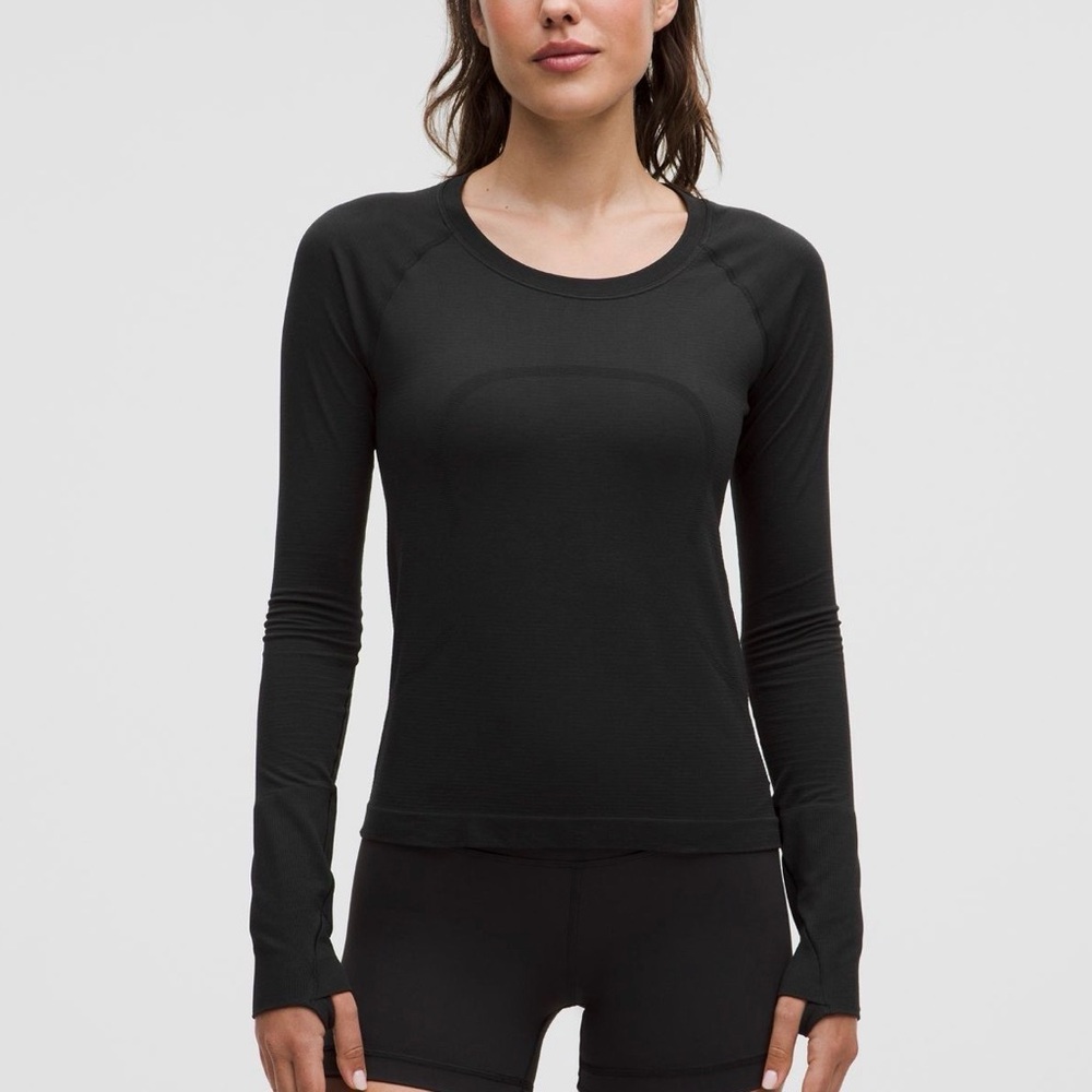 Swiftly Tech Long Sleeve Shirt Full Length Black